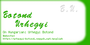 botond urhegyi business card